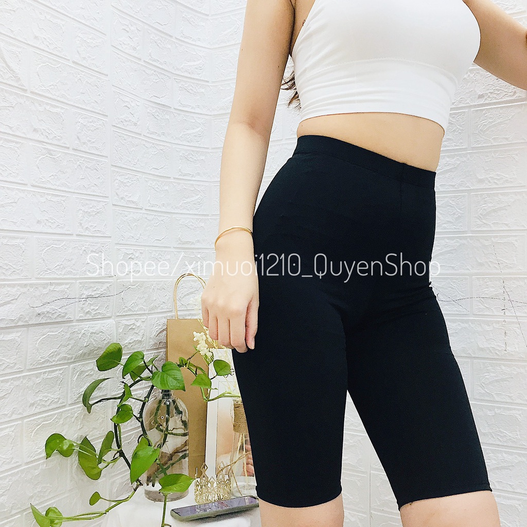 Quần Legging, Quần Biker_Lửng, Ngố, Dài Nâng Mông Cạp Cao [Ảnh+Video Thật]