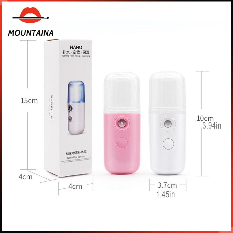 Máy Phun Sương Cầm Tay Xịt Khoáng MINI NANO Chính Hãng - Bản Full Phụ Kiện Cáp Sạc - Cấp Ẩm Dưỡng Da Bổ Sung Khoáng