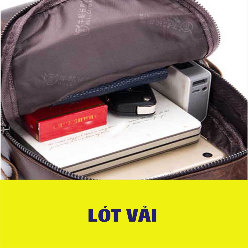 Túi đeo chéo nam da bò thật cao cấp mini phong cách thời trang trẻ sang trọng dùng đi học đi chơi giá rẻ CS02