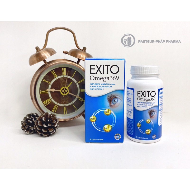 Exito Omega369 - Hỗ trợ tốt cho thị lực, làm giảm cholesterol trong máu (hộp 60 viên)