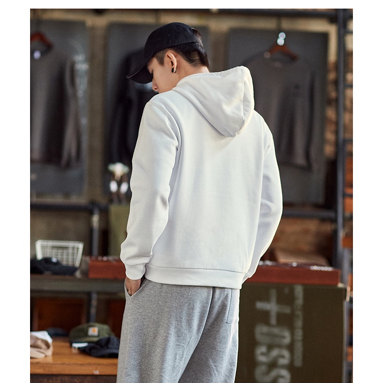 Áo Hoodie nỉ thời trang unisex form rộng Basic vải nỉ bông dày thấm hút mồ hôi cho nam nữ