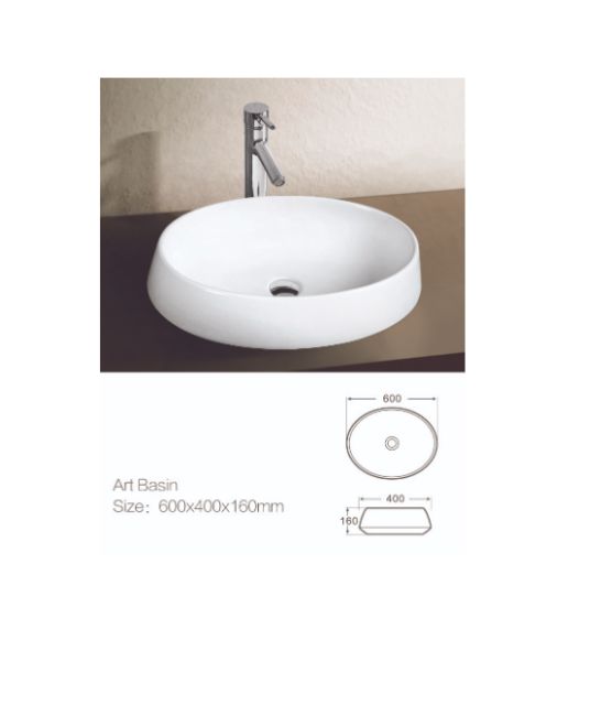 Chậu rửa lavabo Aqualem FT257, men Nano kháng khuẩn