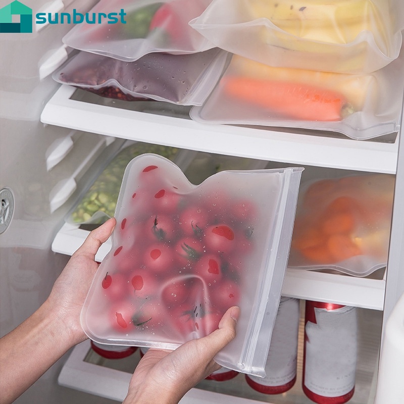 Túi Đựng Thức Ăn Đông Lạnh / Snack / Sandwich / Đông Lạnh Trong Suốt Chống Rò Rỉ Có Thể Tái Sử Dụng