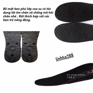 02 Miếng Lót Giày Độn Đế Tăng Chiều Cao (Loại 3cm,4,5cm, 7cm Đệm Khí)