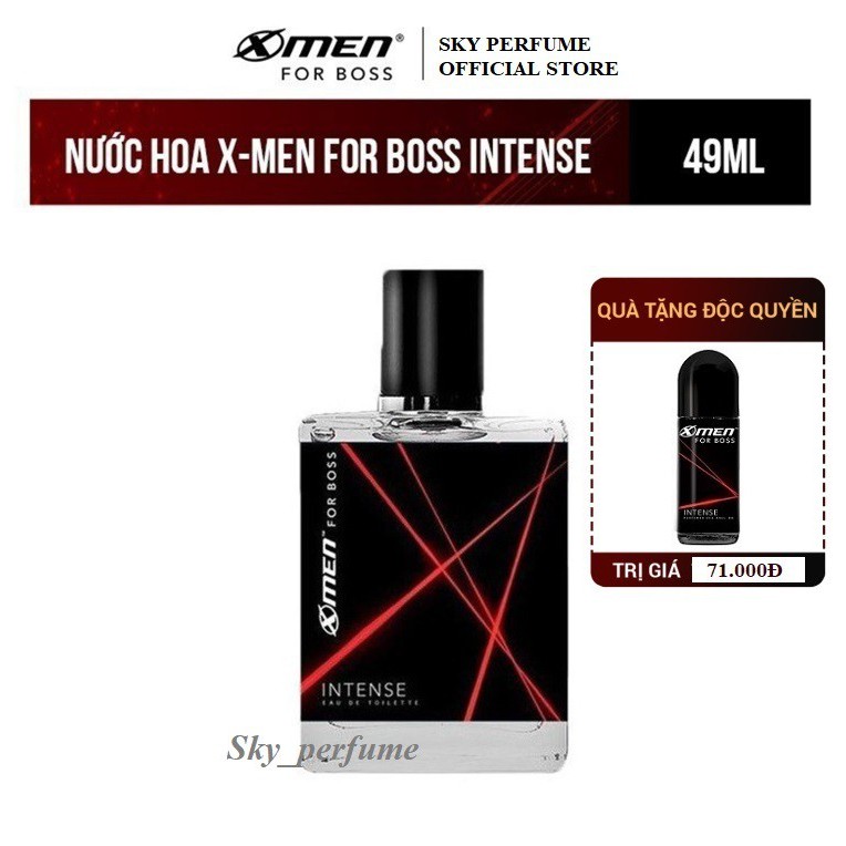 Nước Hoa Cao Cấp X-Men For Boss Intense 49ml- Hương Trầm Nội Lực