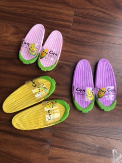 Dép Bắp 🌽 Mẹ Và Bé 🌽 Dép Ngô QUAI TRONG siêu dễ thương, màu sắc Cực Sang, siêu nhẹ chống trơn vấp, chống nước