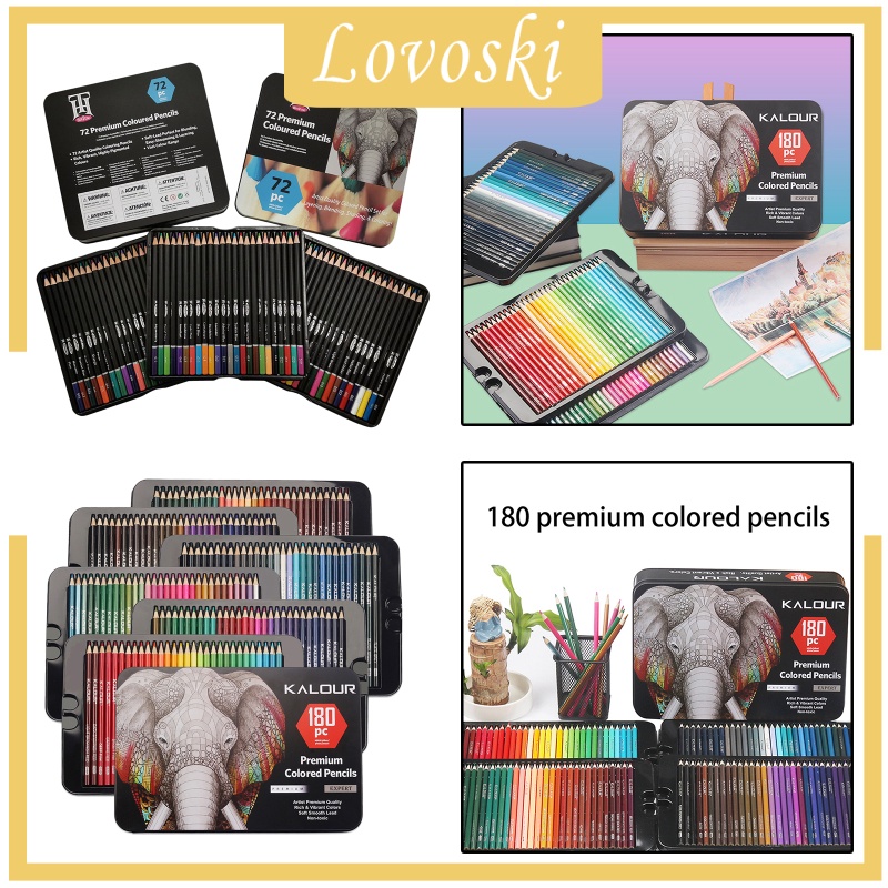 Hộp 180 Bút Chì Màu Vẽ Phác Thảo Lovoski