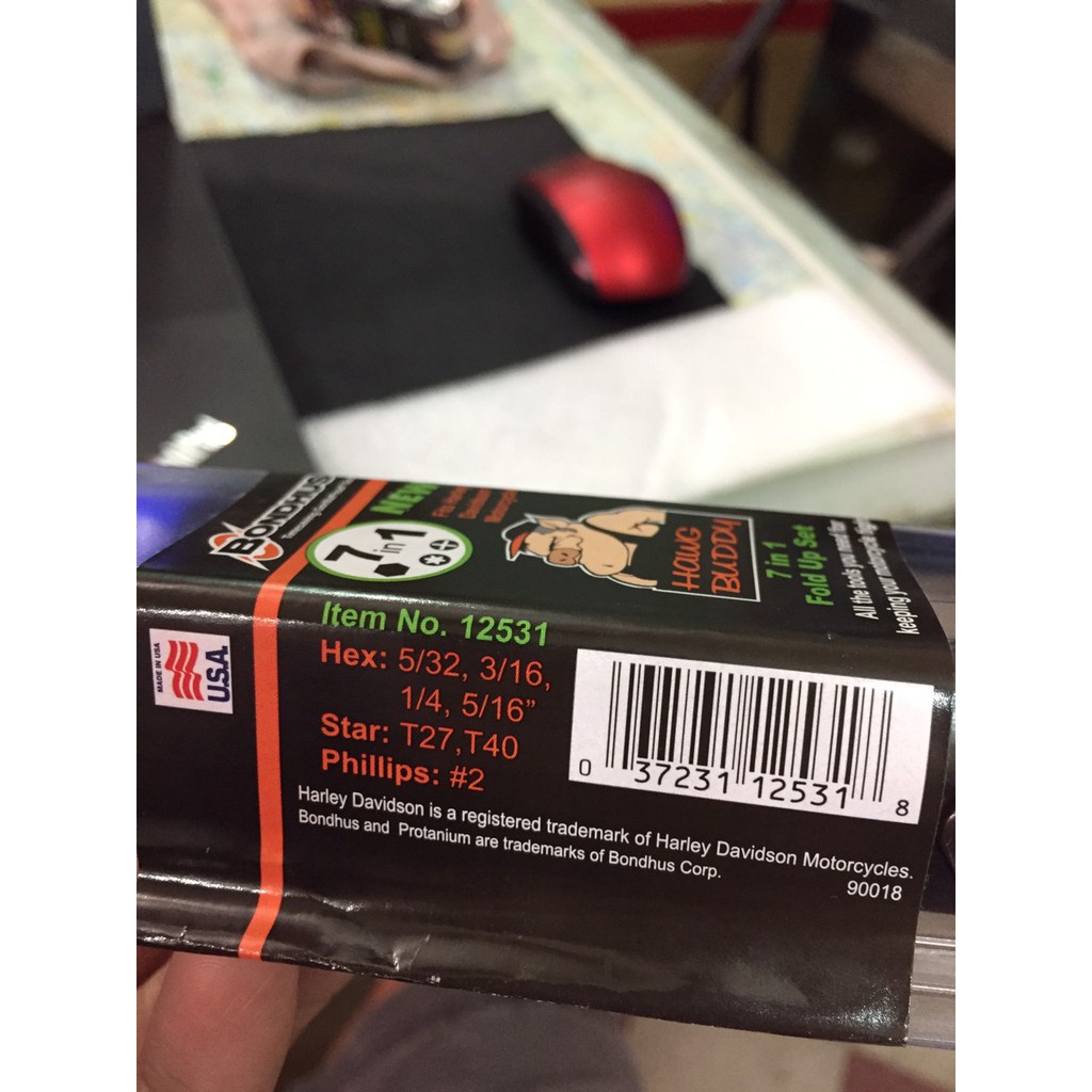 BONDHUS - Bộ Lục giác xếp dành riêng cho Motor Harley Davidson