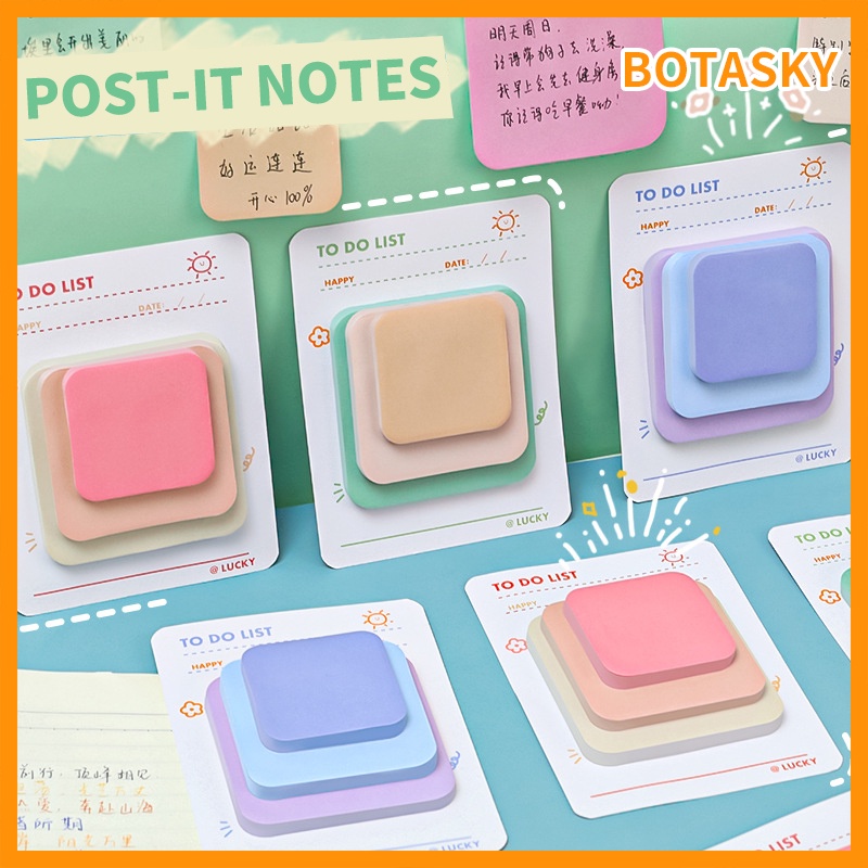 Set 90 Tờ Giấy Ghi Chú Nhiều Màu Sắc Dễ Thương