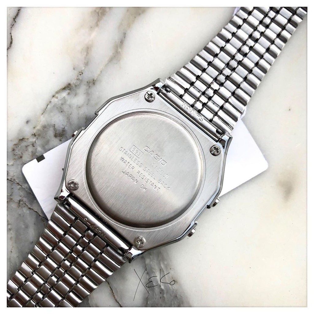 Đồng hồ Nam Nữ CASSIO A159 cổ điển sang trọng chống nước + TẶNG KÈM HỘP THIẾC | BigBuy360 - bigbuy360.vn