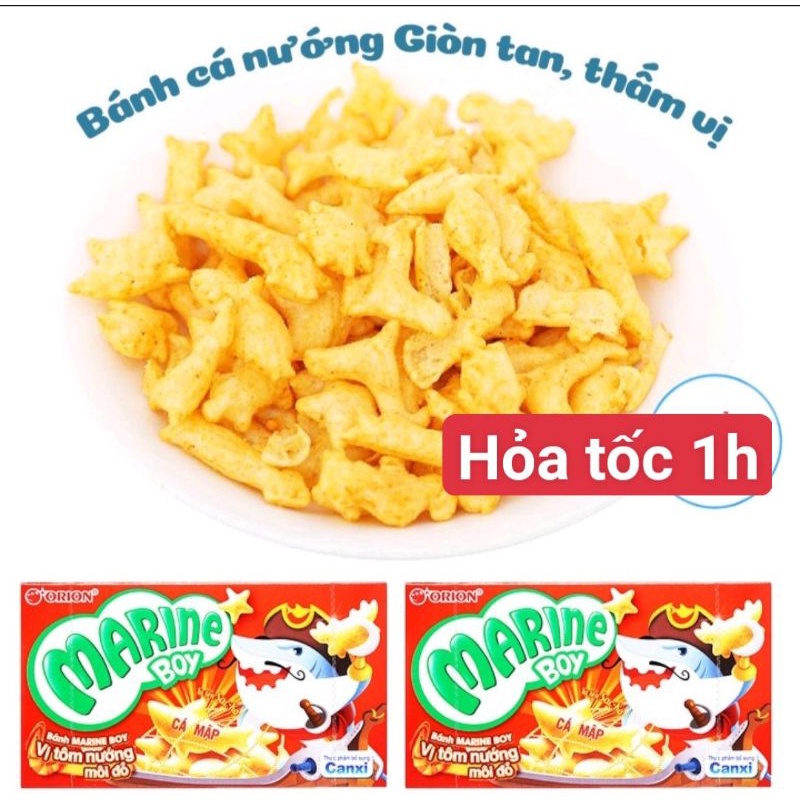 (Xã kho)Combo 10 Bánh cá Marine Boy 35g.