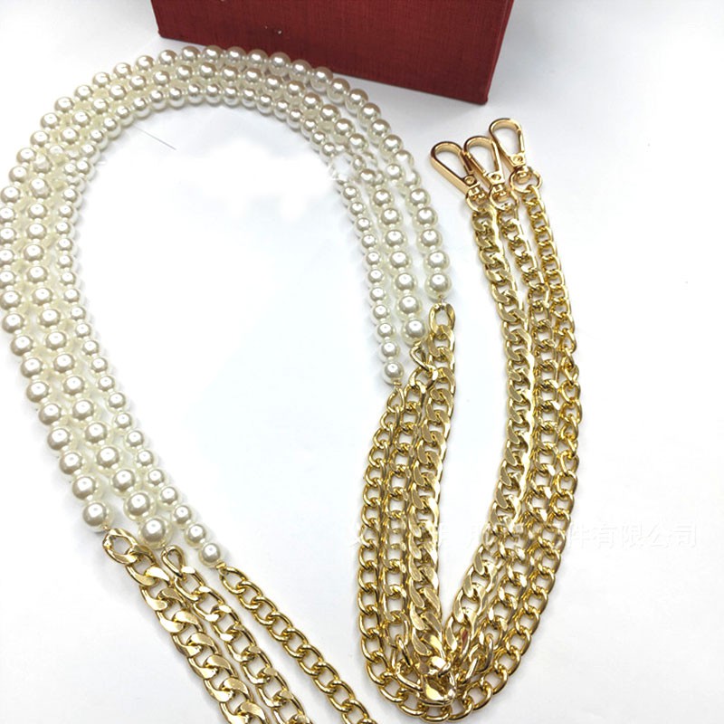 Ailigap Women's Fashion Pearl bag chain
