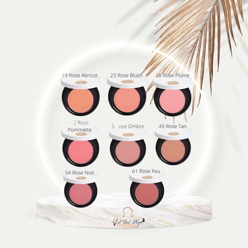 Phấn Má Hermes Cao Cấp Rose Hermes Silky Blush Powder - Nhiều Màu