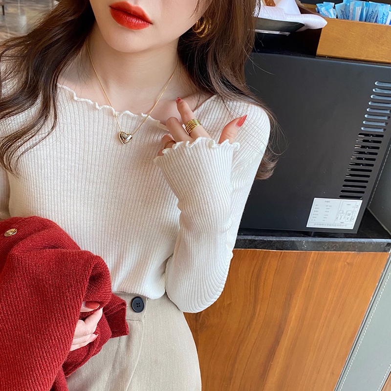 Áo sweater Dệt Kim Mỏng Thời Trang Xuân Thu Cho Nữ