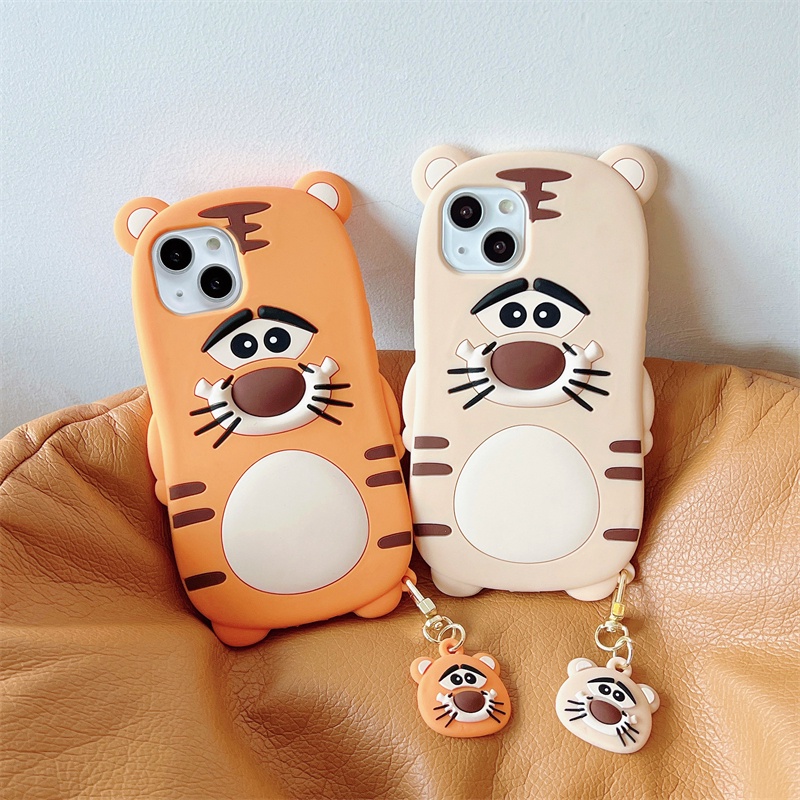 Ốp Điện Thoại Silicon Hình Hổ Cho iPhone XS Max 11ProMax 12ProMax 13ProMax