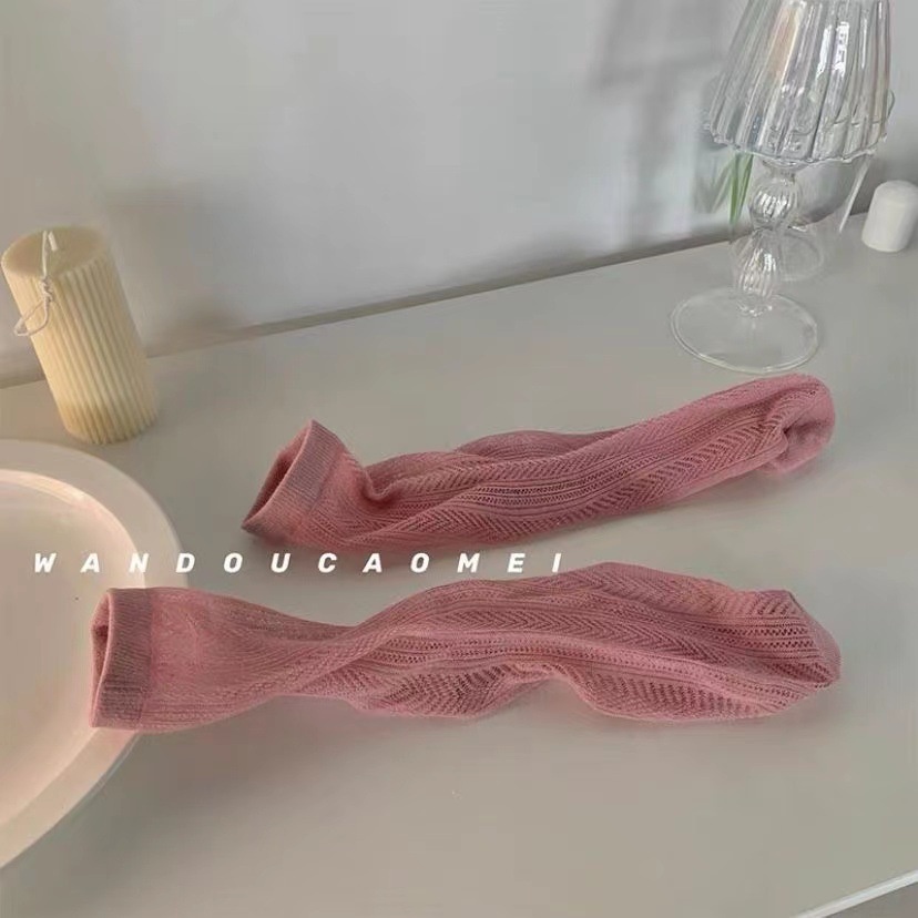 Vớ lưới cổ cao họa tiết dễ thương nhiều kiểu tùy chọn cho nữ