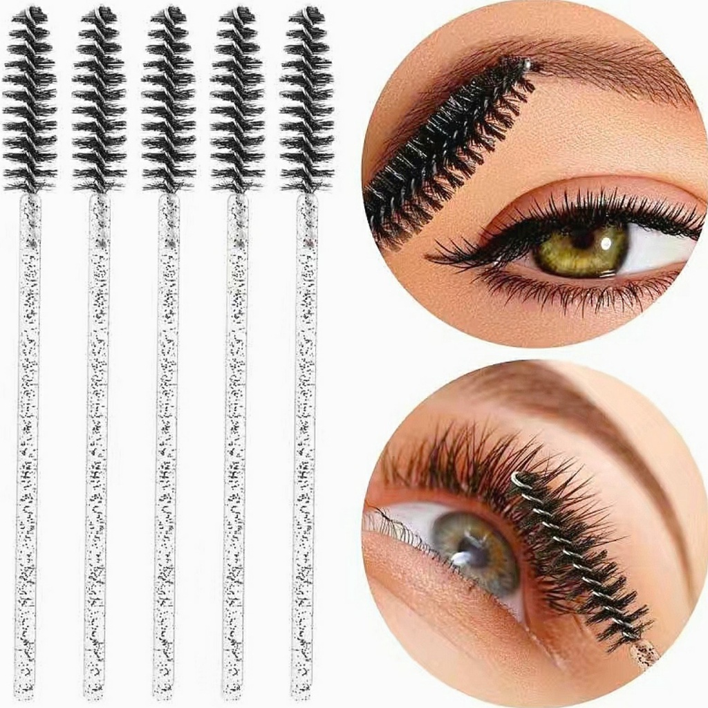 Cọ chải lông mi cọ chải lông mày cây mini 9.5cm dụng cụ trang điểm