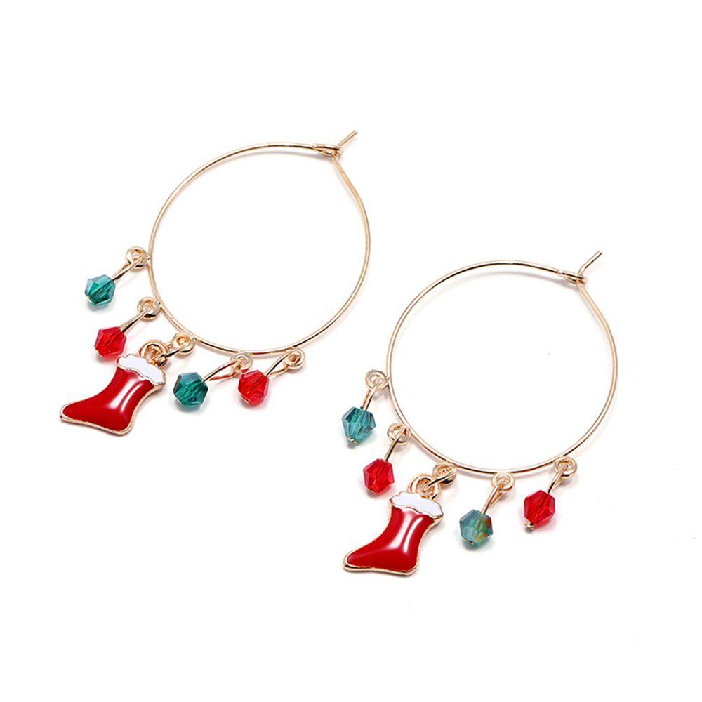 Bông Tai Hình Cây Thông / Người Tuyết / Chuông Giáng Sinh Dễ Thương