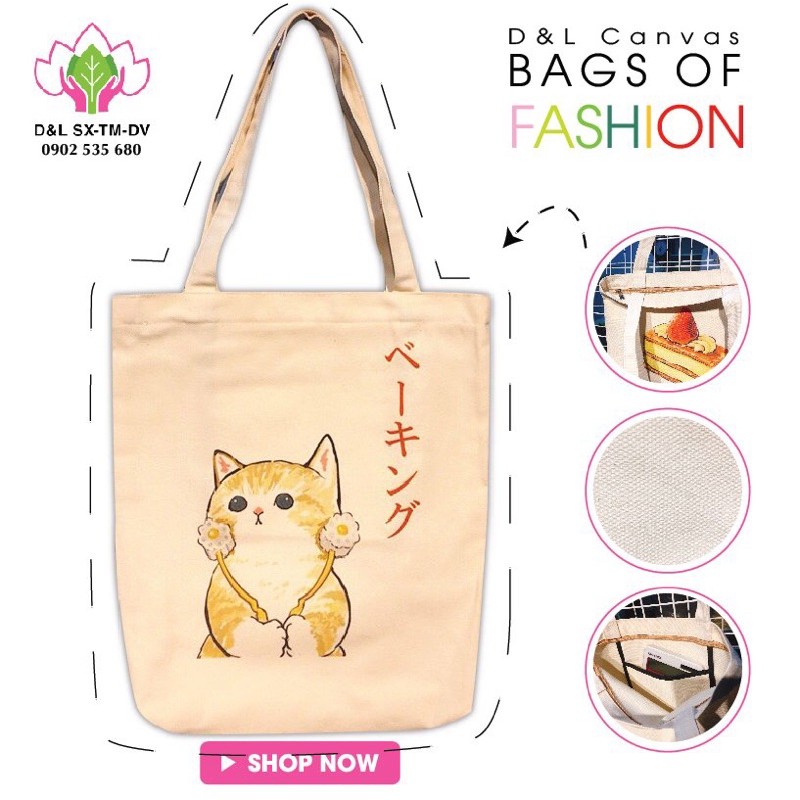 Túi ToTe Canvas phong cách Ulzzang - Park 1