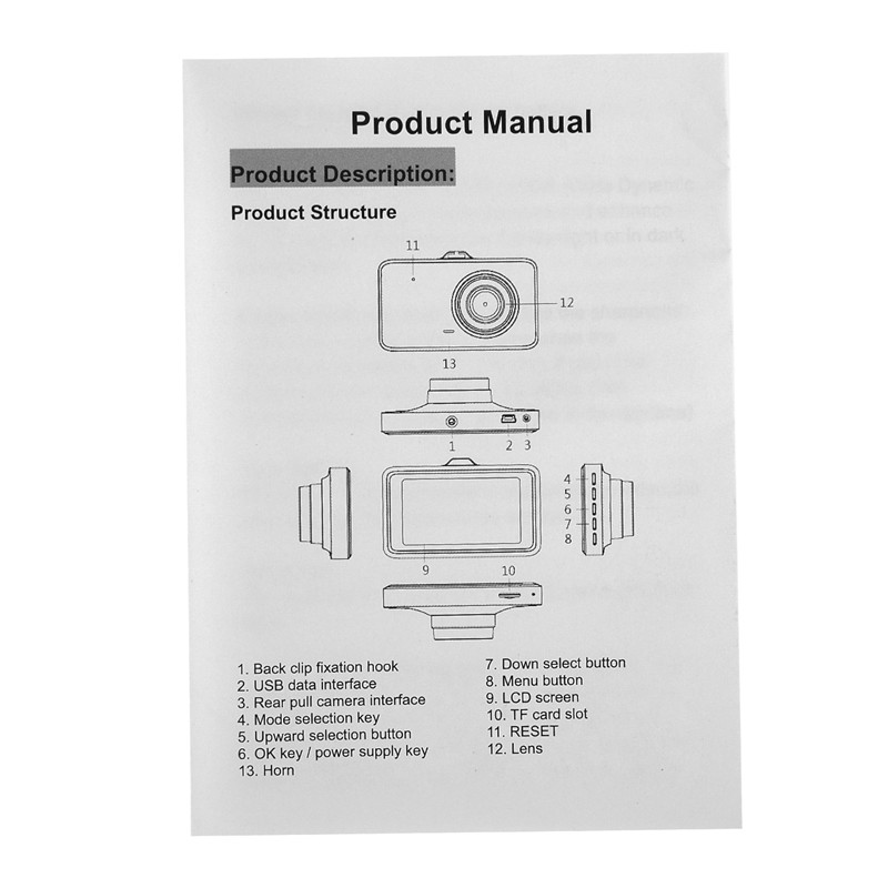 Bộ máy quay hành trình và màn hình 3.2inch Dvr Fhd 1080P dùng cho xe ô tô | BigBuy360 - bigbuy360.vn