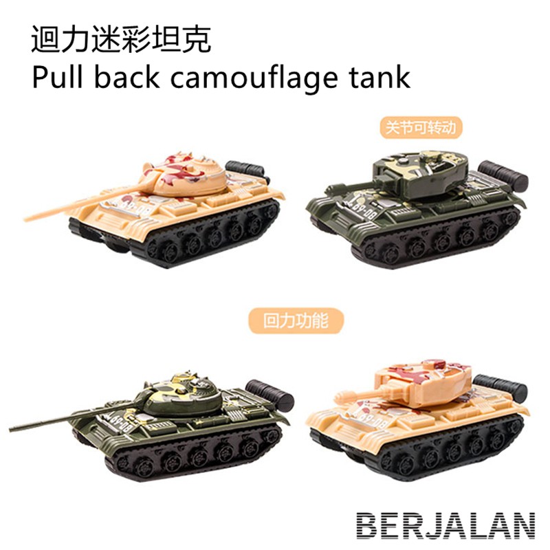 Xe tăng mini đồ chơi lên dây cót BT5 để bàn trang trí sinh nhật làm quà tặng dành cho trẻ em