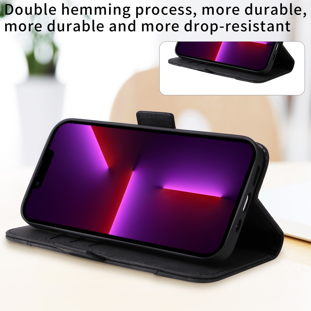 Ốp Điện Thoại Doanh Nhân Bằng Da Nhám Có Ngăn Đựng Thẻ Dạng Ví Nắp Lật Cho VIVO Y35 Y16 Y02s Y75 Y77 Y22 Y22s V25 V23e