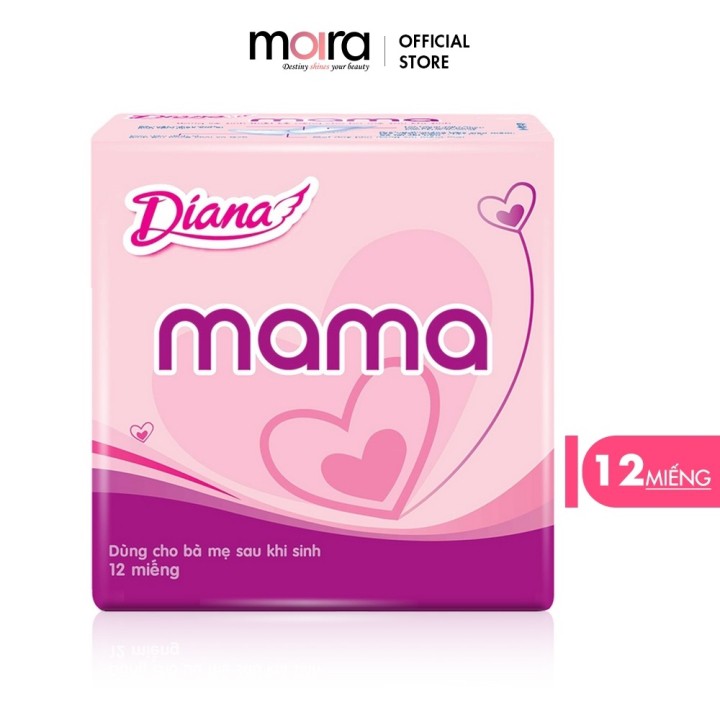 Băng vệ sinh cho mẹ Diana Mama (Gói 12 miếng)