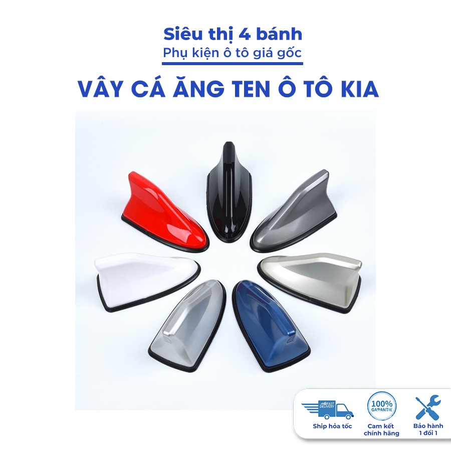 ™Vây cá ăng ten ô tô Kia Morning Cerato Soluto K3 Seltos Rondo, angten mập đế cao su cấp công nghệ Nhật B