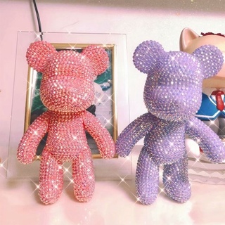 (H675) Gấu đính đá Bearbrick DIY Handmade  23cm  Thích hợp cho mọi lứa tuổi -SIÊU LONG LANH