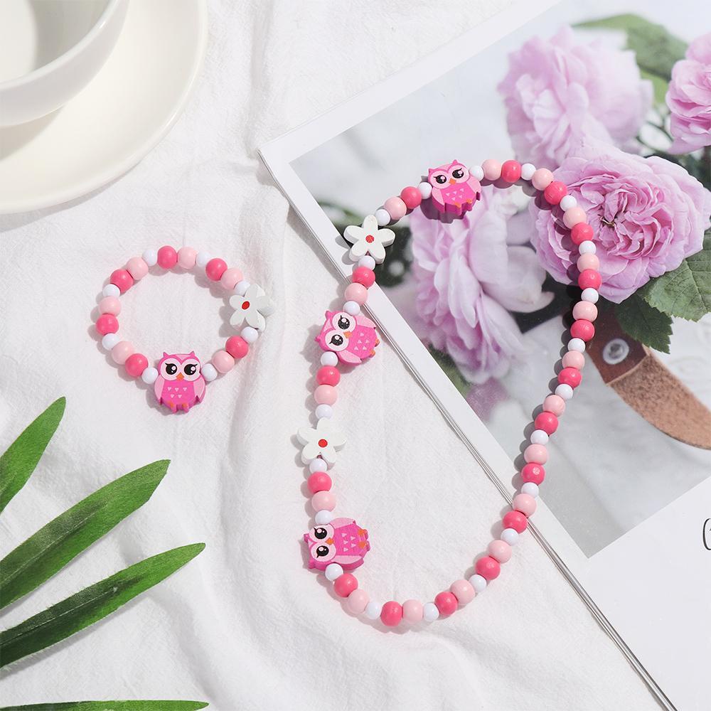 1 Bộ Hạt Nhựa Hình Bướm / Bông Hoa / Trang Sức Thủ Công Dành Cho Bé Gái