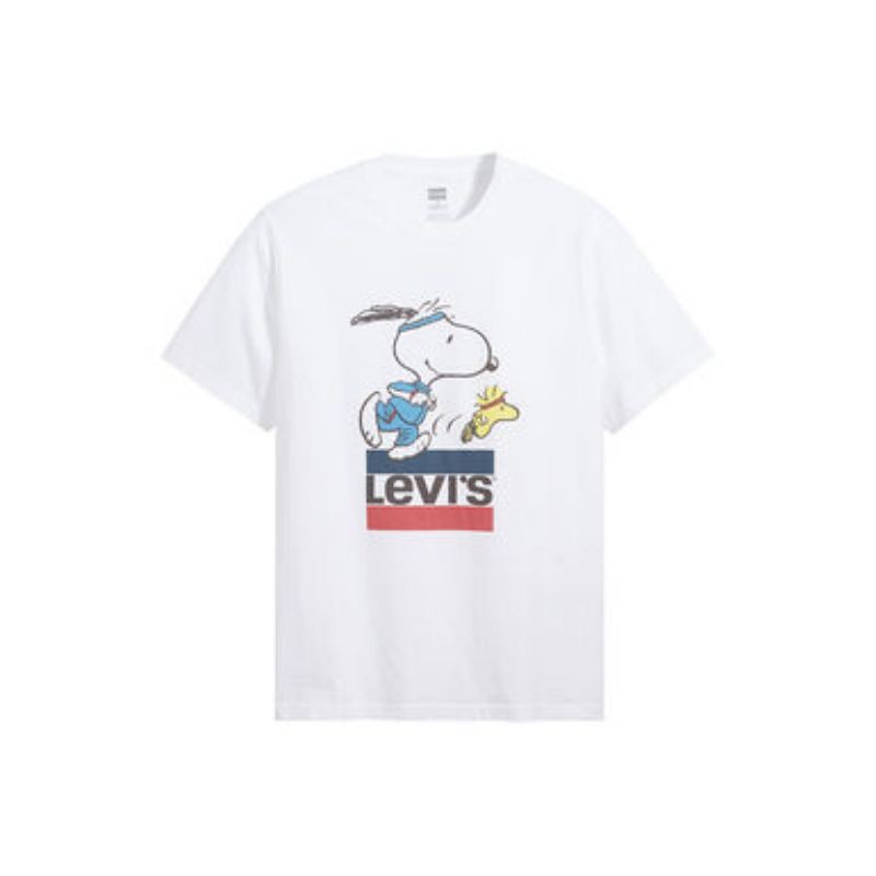 Áo Thun In Hình Snoopy X Levis Độc Đáo Tỉ Lệ 1: 1