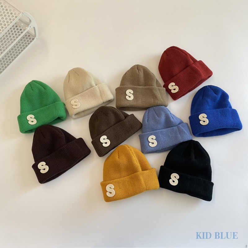Hàng Mới Về Mới Mũ Len Thêu Chữ Phong Cách Hàn Quốc Cho Bé