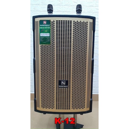 Loa Kéo Karaoke Nanomax Bluetooth K-12 2022 Bass 30 Tặng 2 Mic Đọc Được Usb Thẻ Nhớ Công Suất 500w Có Bánh Xe Cao cấp