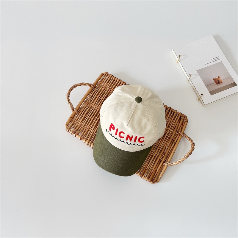 Mũ Lưỡi Trai Thêu Chữ Nhiều Màu Sắc Xinh Xắn Cho Bé