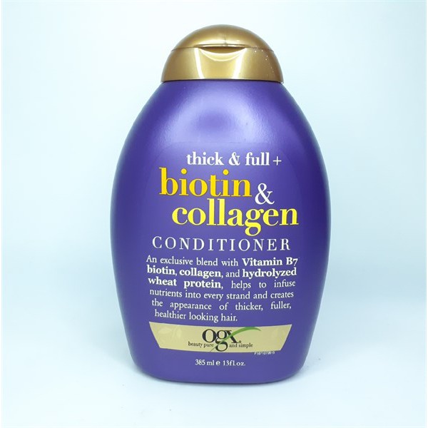 Dầu gội/ xả kích thích mọc tóc OGX Biotin & Collagen 385ml