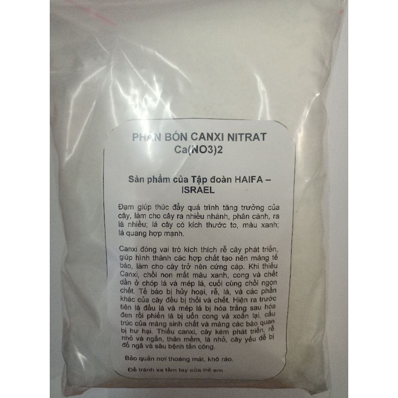 Canxi Nitrat Haifa, Israel 1kg chiết từ bao to (có video bóc hàng) Ca(NO3)2 chống thối trái, nứt trái, kích rễ mạnh