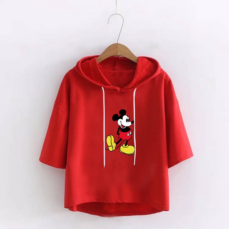 Áo Hoodie Có Nón Ngắn Tay Thời Trang Cho Nữ | WebRaoVat - webraovat.net.vn