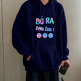 ÁO KHOÁC HOODIE NỈ UNISEX CẶP NAM NỮ PHẢN QUANG FORM RỘNG BỎ RA PQ12KN Vietangr