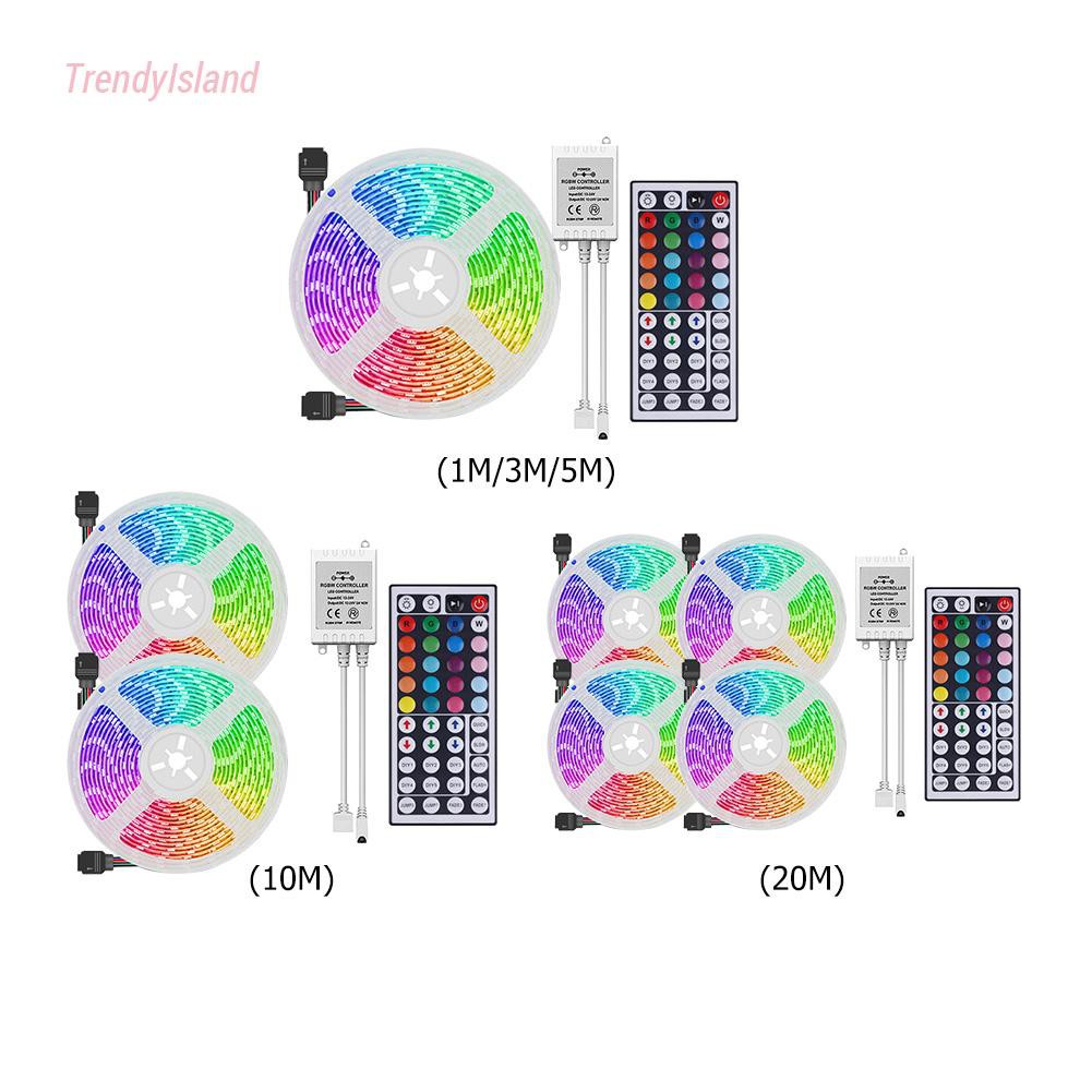 FLEXIBLE Cuộn Dây Đèn Led 3528 Rgb Kèm Điều Khiển Từ Xa