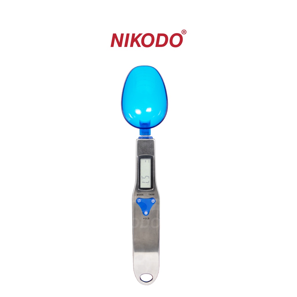 Cân điện tử tiểu ly dạng thìa muỗng 500g/0.1g, kèm pin, đong, đo yến, gia vị, nguyên liệu làm bánh - Nikodo