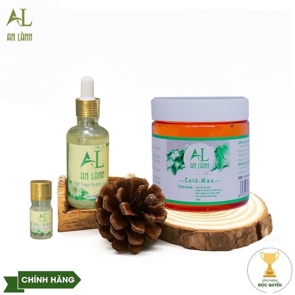 Combo Triệt Lông Wax Cold + Mỡ trăn An Lành handmade ( tặng giấy + que wax chuyên dụng)