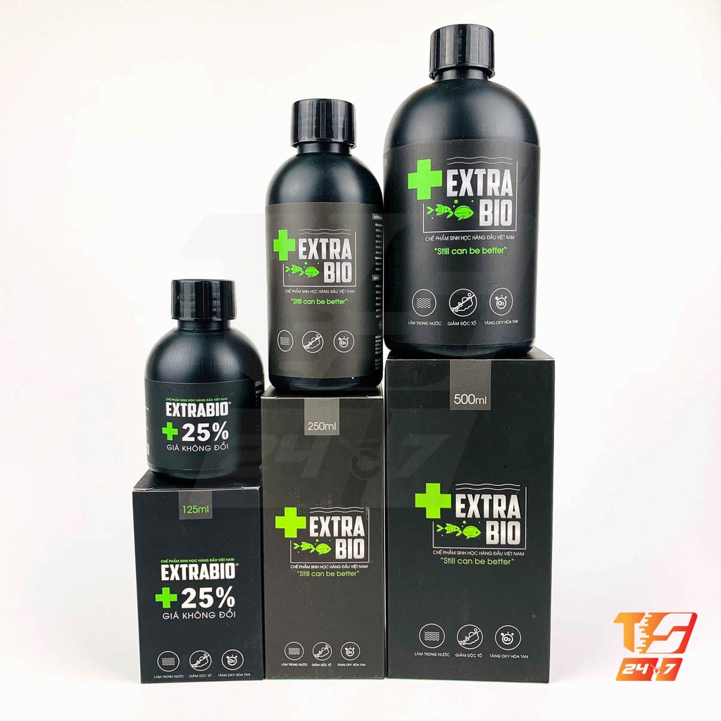 Men Vi Sinh Extra Bio 125ML (Dạng Nước) Cao Cấp Cho Hồ Cá Cảnh, Thuỷ Sinh. [EXTRA BIO]