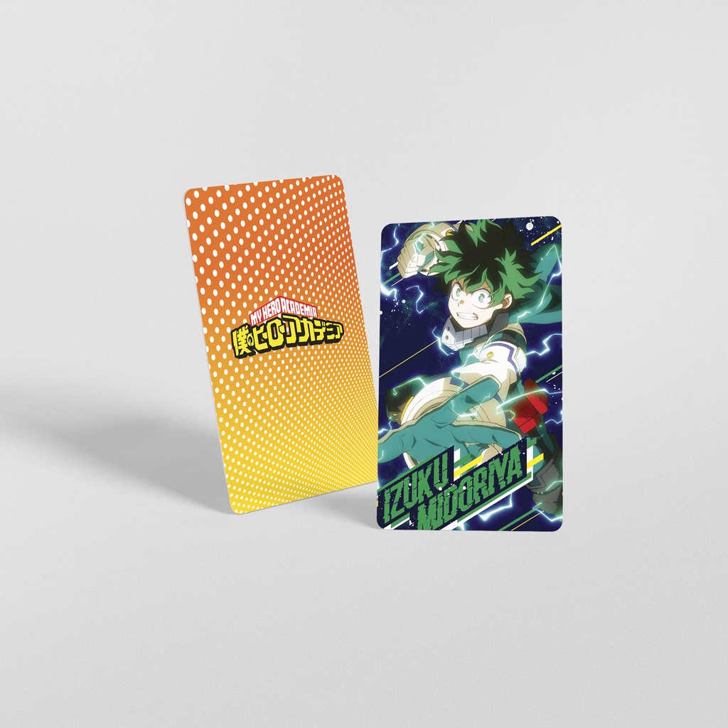 Thẻ My Hero Academia Bo Góc 9x5.4 Giấy Couche