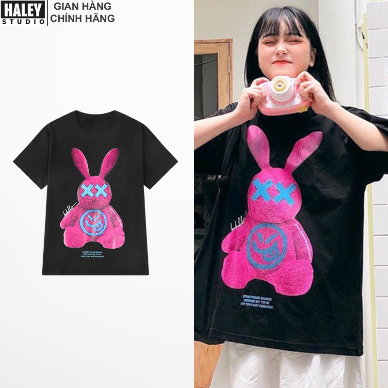 Áo Thun Bad Rabbit Blue Pink Unisex Form Rộng Nam Nữ phong cách Hàn Quốc TN477 Haley