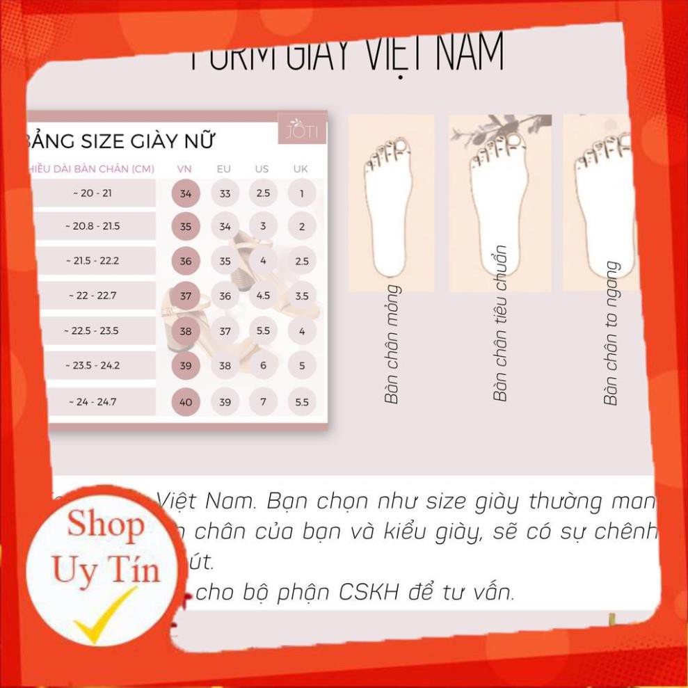 Giày Nữ Cao Cấp❤️ JOTI Giày Cao Gót Nữ Victor 3258VN5 2021 Màu Đen Mũi Nhọn Cá Tính Đế Trụ 5cm . ❤️