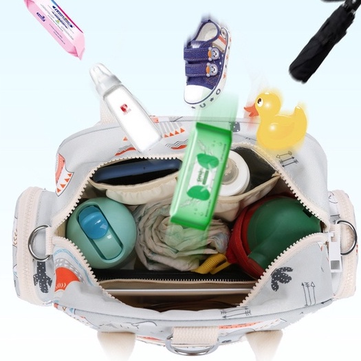 Balo Túi Xách Tay Bỉm Sữa Giữ Nhiệt Chống Nước Đựng Bình Sữa Cho Mẹ Và Bé Đồ Cơm Văn Phòng