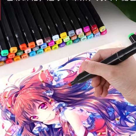 Bút Màu Hai Đầu Marker Touch 24/36/48/60/80 Màu - Bút Cồn Dầu