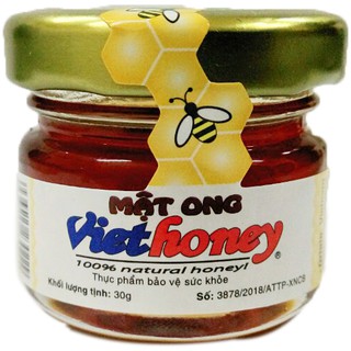 Mật ong Viethoney Lốc 2 hũ tròn 30g