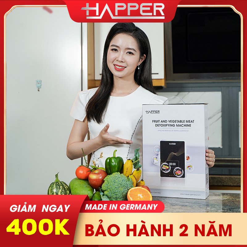 Máy khử độc thực phẩm Ozone Happer, Bảo Hành 1 đổi 1, chính hãng Đức