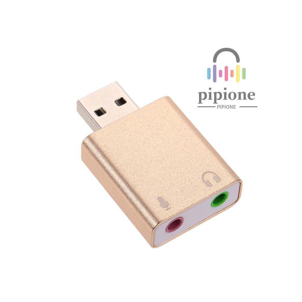 Usb Chuyển Đổi Âm Thanh 7.1 Với Giắc Cắm 3.5mm Cho Mac Osx Win 7 / 8 Android